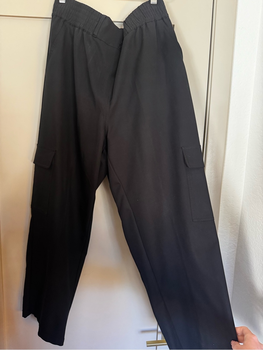 Nanette Lepore Black Women's Cargo Pants with Elastic Waist